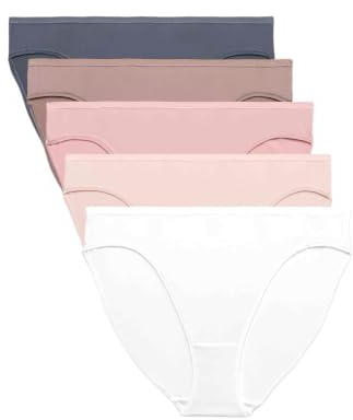 Marks & Spencer Braguitas de Pierna Alta de Microfibra para Mujer Pack de 5, con Elasticidad