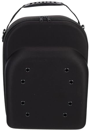 NESTINGHO Scatola Cappelliera Rigida in Eva Nera Manico e Cerniera Liscia per Cappelli da Baseball, Organizer da Viaggio Compatto e Resistente
