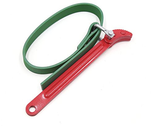 sourcing map Einstellbar Kunstleder Ölfilter Riemenschlüssel Schraubenschlüssel rot grün de