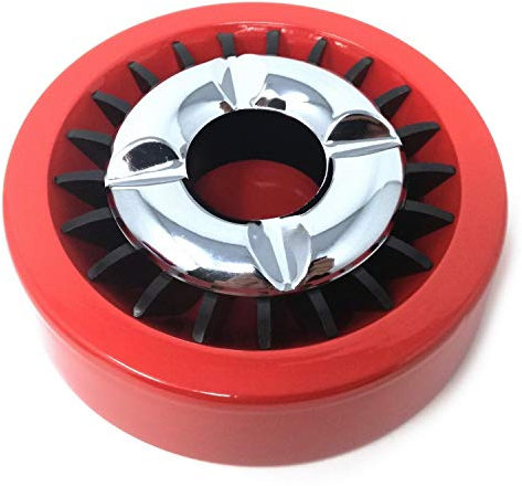 Starlet24® Gluttöter Aschenbecher für draußen Windaschenbecher Ascher stabil rund flach - ROT