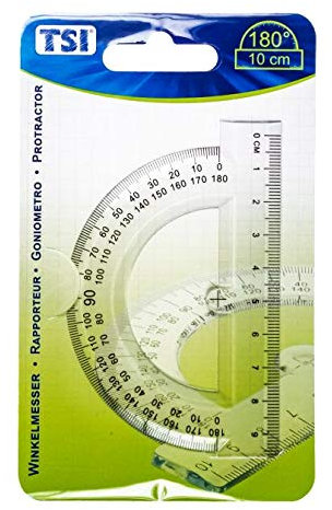 TSI 46208 Transportador Regla con 180 grados 10 cm