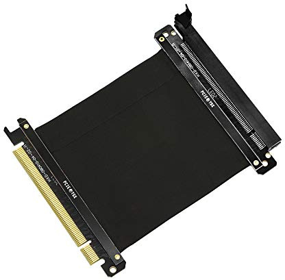 SinLoon PCI-E Express X16 Riser Extend Card PCIE 3.0, kabellådförlängningskort med hög hastighetsriserkort kompatibel med GTX RTX-serien Radeon-serien grafikkort (svart)