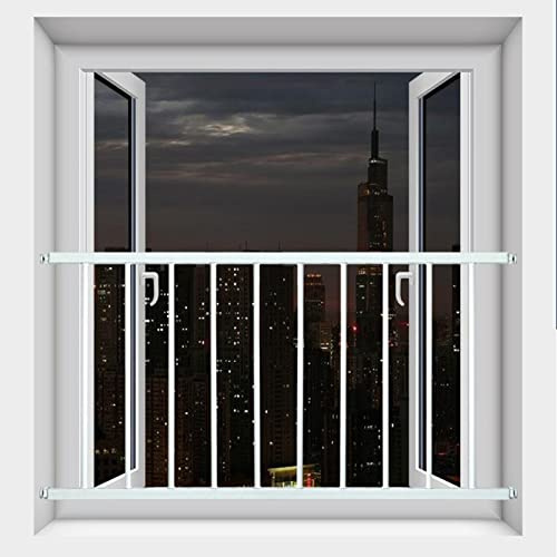 Barrera de Seguridad para Niños, Barrera de Seguridad, Reja para Ventana, Protección para Puertas y Ventanas, Reja de Seguridad para Niños y Mascotas (40x90cm)