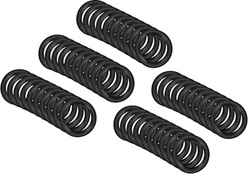 QUARKZMAN Nitrile Gomma O-Ring 12mm x 8mm x 2mm Guarnizioni di Tenuta Anelli Rubinetti Rotondo Guarnizione Rondella per Rubinetto Idraulica Riparazione Sigillatura Connessione, 50 Pezzi