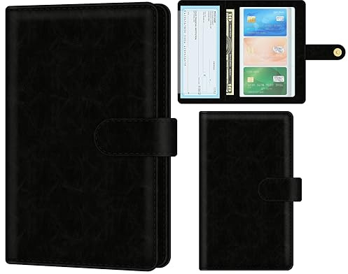 Aatacas RFID Blocking Business Card Organizer Holder, PU Leather Portable Business Card Book Holder for Women & Men, Credit Card Organizer Binder 96 Card Slots (Up to 192 Business Cards)
