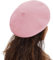 TRIXES Französische Baskenmütze in modischem klassishe Künstlermütze (Rosa)