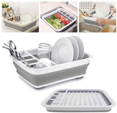 Faltbare Faltbar Sieb Nudelsieb Schüssel Küche Küchensieb Kunststoff Passiersieb Spülschüssel Plastiksieb Siebservierer für Spülbecken Küchenutensilien