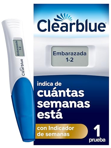 Clearblue Test di gravidanza digitale indicatore delle settimane - Risultati in parole e settimane - Alta precisione - Formato migliorato senza plastica - Affidabilità superiore al 99%
