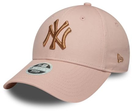 New Era WMNS Metallic Logo 9Forty Adjustable Damen Cap NY Yankees Rosa, Size:OneSize