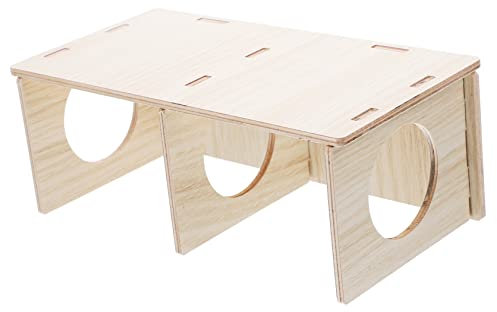 ibasenice Cabane en pour Hamster Maison Confortable et Solide Cachette Amusante pour Hamster et Cochon d'Inde Nid à l'usure Jouet pour Animaux de Compagnie