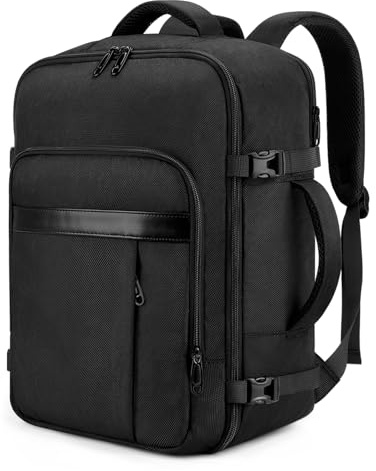 VSNOON for New Ryanair Cabin Bags 40x30x20 Underseat 24L Travel Backpack Hand Luggage Bag with Wet Pocket, Carry-ons Bag Cabin Size Rucksack Fit 15.6 Inch Laptop for Ryanair, Wizz Air, Vueling, Black
