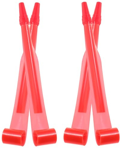 Vaguelly 4 Piezas Silbatos 70 CM Juguetes para Fiestas Infantiles Matracas de Plástico Fuertes para Exteriores Regalos Divertidos para Cumpleaños y Eventos al Aire Libre