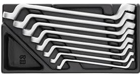 GEDORE 1500 ES-2 Ring Spanner Set in 1/3 ES Tool Module