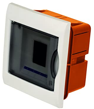 Electraline 60439 Centralino da Incasso, 4 Moduli, Giallo/Bianco