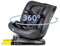 MS BabyWorld – CORFÚ – Silla de coche I-Size Grupo 0/1/2/3 | 40-150 cm | Isofix y Top Tether | Nacimiento a 12 años (0-36 kg) | A contramarcha hasta 18 kg | Giratoria 360º Universal