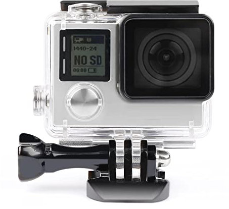 Waterproof Housing Case for GoPro Hero 4 3 Plus, Protective Underwater Dive Shell with Bracket for Go Pro Hero4 3+ Action Camera Accessories Kit