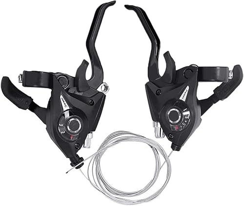 Xialukeparts ST-EF51 Set 3x7 Speed Shifter Brake Lever Combo MTB Bicycle Bike 21 Speed Brake/Shift Lever W/Brake Cable for Mountain Bike