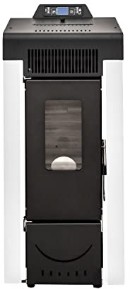 STUFE A PELLET ITALIA Niagara 9 KW - Pelletöfen Effizienz 91% Heizt 80m² Autonomie 21 Std Programmierbar 5 Geschwindigkeiten und Kräfte 24 Monate Garantie Weiß