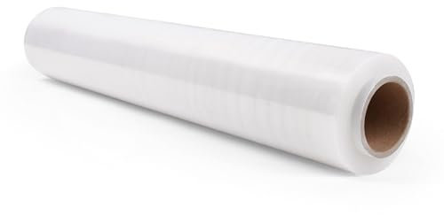 Inoverse Film Étirable Transparent à la Main – 1 Rouleau 40 cm/700 g pour Meubles et Déménagement, Film d’Emballage sur Rouleau