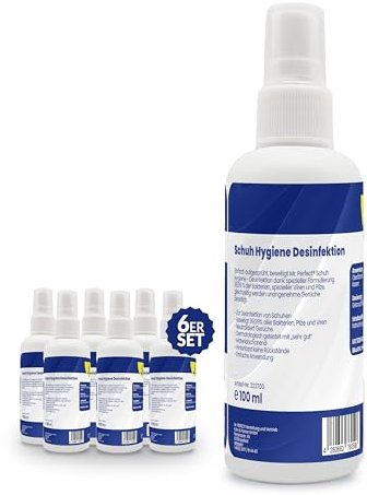 Mr. Perfect® - Schuh Desinfektionsspray 6x100ml | Schuhspray gegen Geruch & Bakterien | schnelle & wirksame Schuhdesinfektion | Anti Pilz Desinfektionsspray | Geruchsentferner für Schuhe