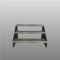 3-stufige Standtreppe freistehend Stahltreppe 80cm breit 63cm hoch Anthrazitgrau