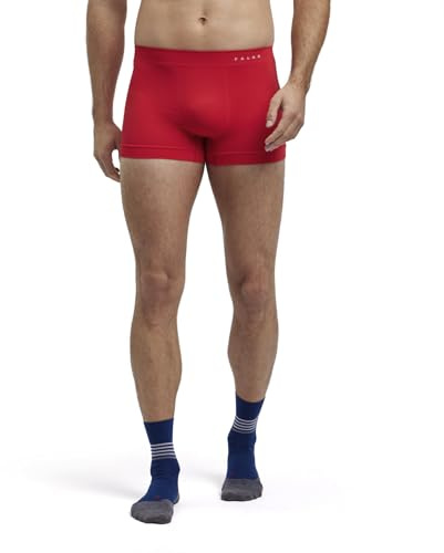 FALKE Men's Warm M Bx Functional Yarn Quick Dry 1 Piece Base Layer Underwear, Blue Bloody Mary 8177 Trend, XL