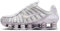 NIKE Damen Shox TL Sneaker, Summit White Sail Barely Grape, 38 EU