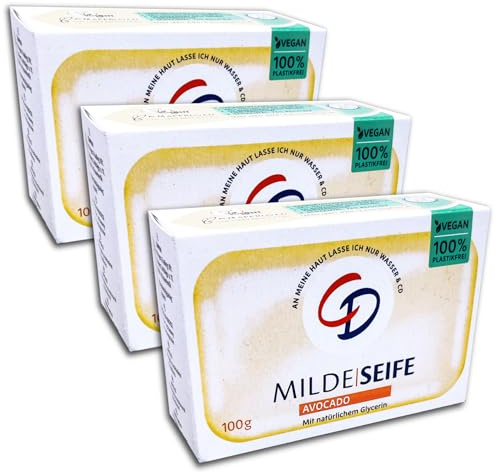 3-pack CD mild tvål avokado 3 x 100 g tvålstycke