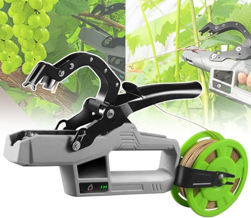 IEOWY Máquina atadora de Plantas eléctrica inalámbrica, máquina atadora de Enredaderas, máquina atadora de Ramas automática de Mano, Herramienta eléctrica para jardinería