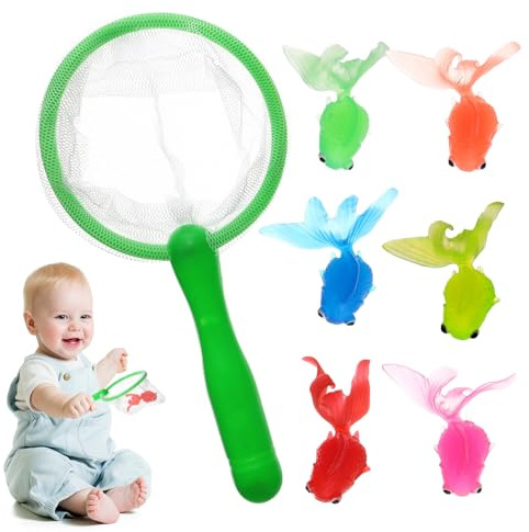 XIAOXIAOYU Jeu de pêche pour le bain, jouet de pêche pour la salle de bain - Animaux flottants Jouet d'eau pour et piscine Activités sous le soleil Piscine Salle de bain