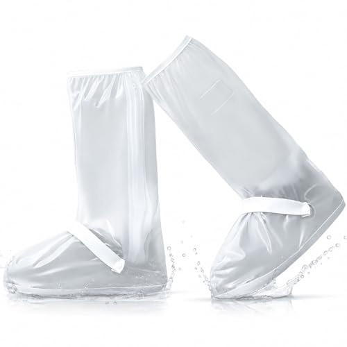 EEEKit Rain Boot Cover with Reflector Stripe - Thickened Waterproof Overshoe