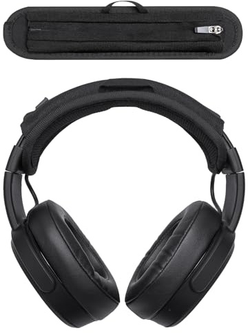 Voarmaks Headband Cushion Cover Compatible with Skullcandy Hesh Evo, Hesh ANC, Crusher ANC 2, Crusher Evo, Riff 2, Icon ANC Wireless Headphone, 6mm Thick Cushion, No Wobble Zipper Slider, Hanging Loop