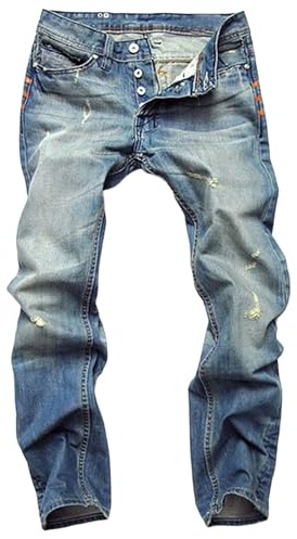 Jean déchiré pour homme, coupe ajustée, style décontracté, streetwear, tendance, skinny