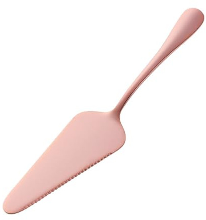SUPVOX Pelle à Gâteau Dentelée en Acier Inoxydable 304, Ustensile de Pâtisserie Or Rose, Lame Crantée pour Pizza et Fromage, Outil de Cuisson Pratique Cuisine et Restauration