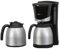 Clatronic KA-3328 Kaffeemaschine Filterkaffeemaschinen Set inkl. 2 Thermoskannen à 1L ideal für Büros und WGs (870W, herausnehmbarer Filtereinsatz, geschmacksneutrale Beschichtung)