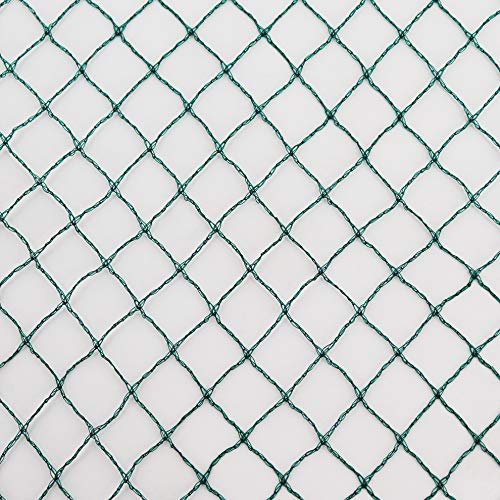 Vielseitiges Teichnetz 20m x 10m grün 17mm x 17mm Masche I Aquagart Laubschutznetz Teich Abdecknetz Vogelschutznetz Gartennetz Reiherschutz Beet-Netz Laubnetz Schutznetz Teichabdeckung