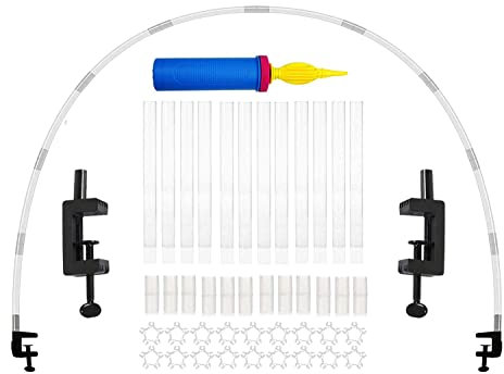 PILIN Kit arco di palloncini, kit di palloncini da tavolo trasparenti a misura libera per decorazioni di compleanno, decorazioni di matrimonio, decorazioni natalizie, articoli per feste