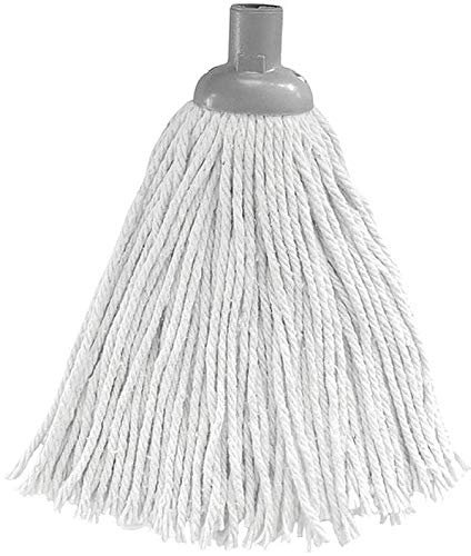 Serpillière Coton Professionnelle - Recharge/Tête de Balai Serpillère - Ultra absorbant et dégraissant, 150 g, 24 cm (1 x Serpillière)