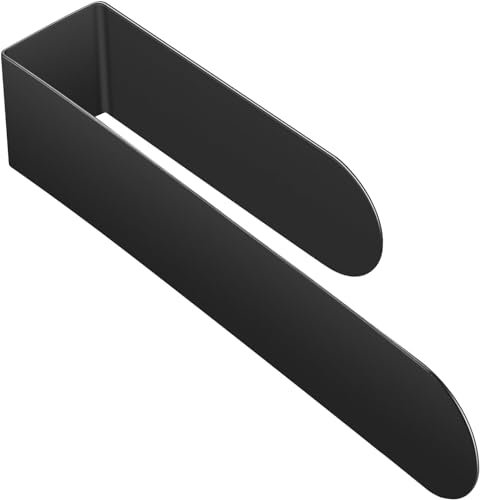 YUET Barres Porte-Serviettes sans Perçage Salle de Bain, 24cm SUS 304 Acier Inoxydable, Anneau Porte Serviette Mural Autocollant,Support Murale Cuisine Lavabo Accessoires, Noir