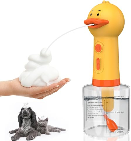 Katoggy Electric Foaming Shampoo Dispenser for Dog and Cat Bathing, Rechargeable Soap Dispenser for Pet Bathing, Bathroom, Kitchen Sink, Toilet Cleaning