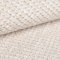 novely® ZEVEN Plüschiger Möbelstoff in Cord-Optik - Ultraweicher Polsterstoff mit Kachelmuster - Extrem Robuster Bezugstoff - Pflegeleichte Meterware 1lfm (14 Beige)
