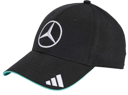 adidas Unisex Mercedes - AMG Petronas Formula ONE Team Driver Cap, Black/White, XS