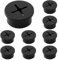 8 Stück Kabeldurchführung Schreibtisch, Gummitüllen Set, 25mm Kabeldurchführung Kabelloch Abdeckung, Kabeldurchführung Tisch Rund Schwarz, Wasserdicht, für Tisch Büro Arbeitsplatten.