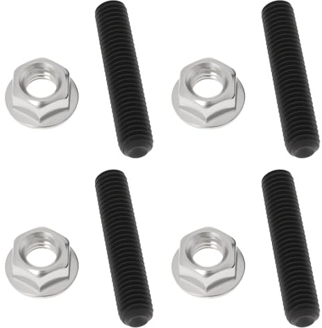 Briny River 4Pcs M8x1.25 Exhaust Manifold Stud Nuts 40mm Screws Compatible with Honda