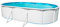 Steinbach Stahlwandpool Set Nuovo de Luxe – 011271 – 640 x 366 x 120 cm – Ovaler Pool in Weiß für bis zu 21.900 l Wasserinhalt – Mit winterfester Blauer Innenfolie und zahlreichem Zubehör