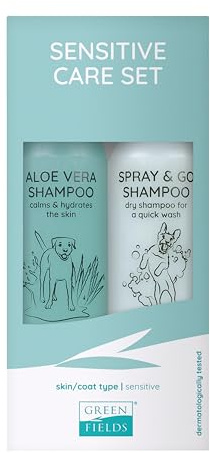 Greenfields Hundschampo presentset för känslig vård – 2 x 250 ml