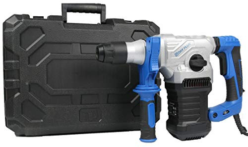 1500W Electric Hammer Drill SDS Plus Demolition Breaker Corded + Chisel Set Case