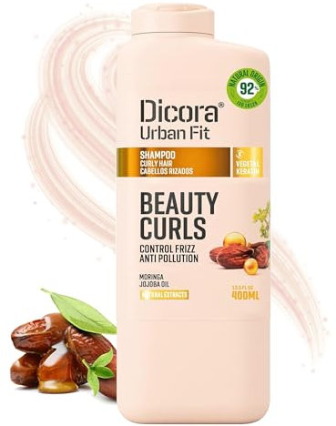 Dicora Urban Fit Champú Beauty Curls para Cabellos Rizados 400 ml