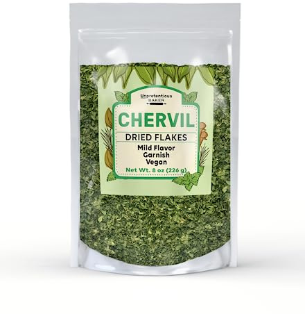 Unpretentious Chervil, 8 oz, Mild Flavor, Dried French Herb