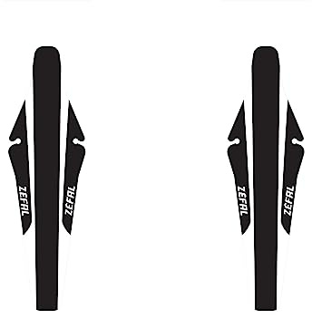ZEFAL Pack Shield Lite M - Deux Garde-Boue de Selle pour Vélos de Route et Gravel, Blanc/Noir